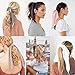Beauty Wig World 3 Pcs Silk Scrunchies Leopard Hair Scarf Ponytail Holder Elastic Hair Bands Scrunchy Ties Hair Accessories for Women Girls