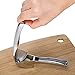 Garlic Press - Top Grade Stainless Steel for Effortless Pressing of Garlic Cloves, Ginger, Small Potato & More - Best Crushing and Mincing Kitchen Tool with Ergonomic Non-Slip Handle W/ BONUS Peeler