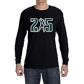 Tenacious Tops Long Sleeve Black Philadelphia Jalen Hurts 215 Logo T-Shirt