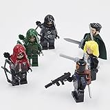 GreenArrowArsenal, Deadpool Super Heroes Minifigures buildingblocks brick compatible 6 pcs /Set 4.5 cm.