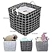 Storage Basket Bins, 3 Pack 12.6 x 12.6 x 12.6 inch Foldable Cloth Cube Organizer with Carry Handles for Linens, Towels, Toys, Drawers, Home Closet, Shelf, Nursery, Cabinet
