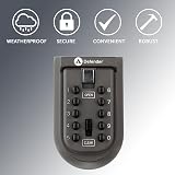Defender Compact Key Safe Mini Wall Mounted Outdoor Push Button Key Lock Box view 2
