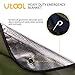 UTOOL Heavy Duty Emergency Blanket, Extra Large Thermal Tarp Reflective Survival Outdoor Emergency Blanket with Water Proof, 93% Heat Retention, Tear Resistant, Reusable Featuresthumb 3