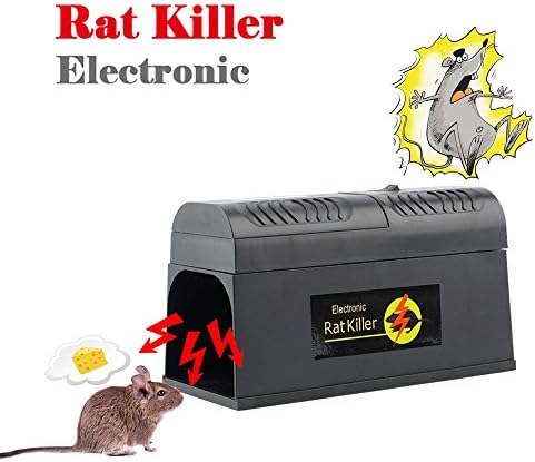 Seicosy Electronic Rat and Rodent Trap Humane Rat Killer Trap Rodent Control Electronic Live Rodent Trap Rat Mouse Rodent Zapper