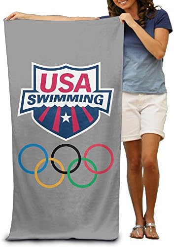 HAOYANG USA Swimming Team Logo 2016 Rio Summer Olympics Brazi Logo Beach Towel For Adults / 31.5'' * 51.2''
