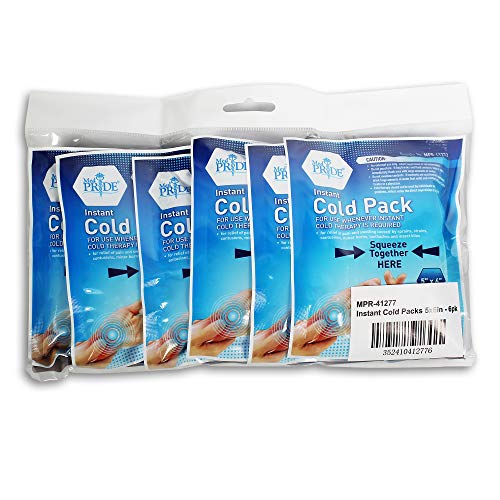 Medpride Instant Cold Pack (5”x 6”) Set of 6 Disposable Cold Therapy