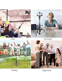 Selfie Stick Tripod, 52" Extendable Phone Camera Selfie Stick with Tripod Stand & Rechargeable Wireless Remote for iPhone Xs X 6 7 8  Huawei Samsung Galaxy S9 Note8  Xiaomi GoPro Android Phones