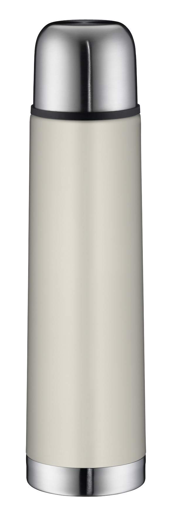 alfi Isotherm Eco 5457.294.075 Thermos Flask Stainless Steel Beige 750 ml, Leak-Proof, Screw Cap, Leak-Proof, Thermos Flask Hot for 12 Hours, Cold for 24 Hours