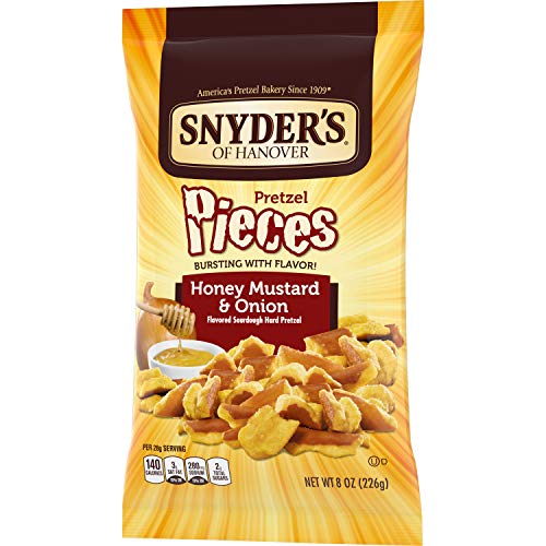 Snyder's PRETZEL PIECES Honey Mustard & Onion 12oz. (Pack of 8