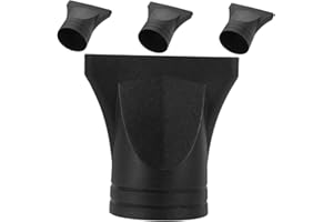 Baluue 4pcs Universal Hair Dryer Replacement Nozzle 4-4.8cm Diameter Narrow Concentrator Attachment