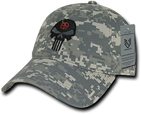 BHFC ACU Camo Camouflage Punisher Skull Military Navy Seal Special Forces Relaxed Polo Baseball Hat Cap