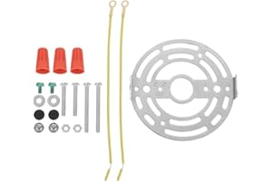 Operitacx Universal Light Fixture Mounting Bracket - Light Crossbar Round Ceiling Plate with Screw for Wall Ceiling Lighting 