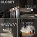 HONWELL Motion Sensor Light, Wireless Battery Powered Warm White Motion Sensor Lights, Stick Closet Lights, Safe LED Stair Lights, Wall Lights for Hallway, Motion Activated Step Lights (4Pack)
