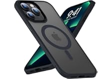 Mgnaooi Magnetic Case for iPhone 14 Pro Max Case [MIL-Grade Drop Tested & Compatible with MagSafe] Translucent Matte Back wit