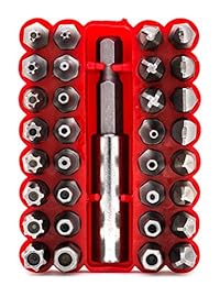 Bastex Juego de puntas para tornillo de seguridad a prueba de manipulaciones, de presión, de cabeza hexagonal