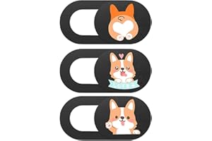 UTHCLO 3PCS Laptop Webcam Cover Slide Privacy Protection with Dog Pattern, Camera Slider for Tablet and