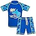 TFJH E Kids Boys Swimsuit UPF 50+ UV Sun Protective 2PCS Fish Swimwear