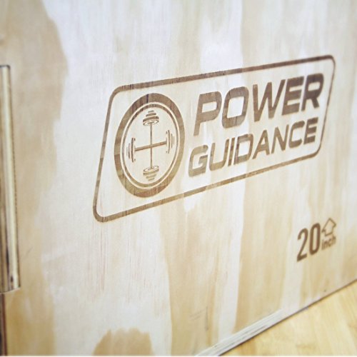 POWERGUIDANCE-Caja-pliomtrica-de-Madera-3-en-1-Ideal-para-Entrenamiento-Cruzado-Plyo-Caja-de-Madera-Plyo-Box