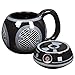 STAR WARS BB-9E Droid Mug - Ceramic Figural Coffee Mug with Removable Lid - 16 oz