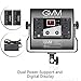 GVM Led Video Lighting Kit,3pack with Digital Screen 2300K~6800K high Brightness with Stand Dimmable Bi-Color Video Lighting CRI97+ TLCI97 Led Light Panel for YouTube Studio Photography Video Shooting