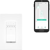 YoLink Smart Wall Light Switch, Single Pole, 10A, YS5708 | ETL Listed, App Timers, Voice Control, Neutral Wire Required, LoRa YoLink Protocol Up to 2034 Feet, YoLink Hub Required