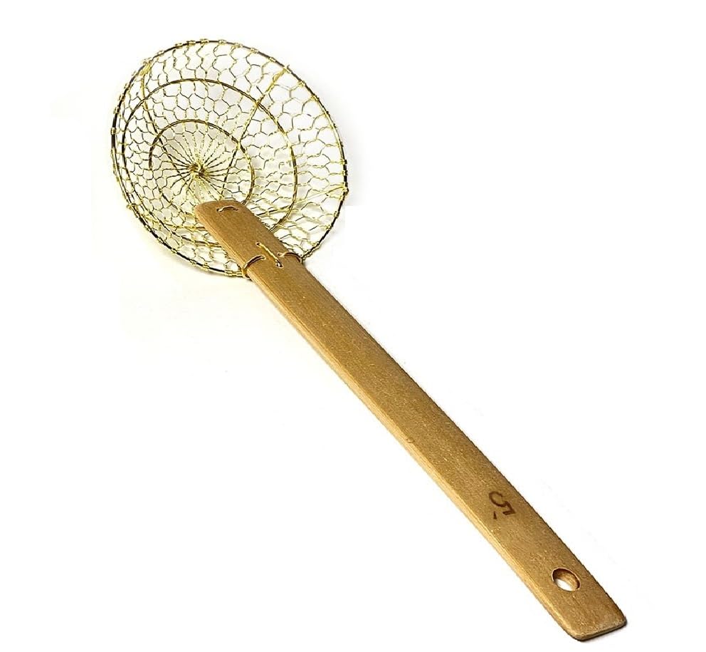 5" Round Brass Spider Strainer Sunrise Kitchen Supply