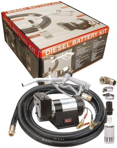 Gespasa 12v Battery Powered Diesel Pump kit :: Pump, Hose, Nozzle, Strainer