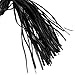 Leather Flogger - with 50 Premium Leather Tails Braided Handle Grip and Wrist Strap Small Whip Crop