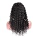 younsolo Deep Wave Lace Front Wigs Human Hair for Black Women with Baby Hair Pre plucked 150% Density 100% Unprocessed 13x4 Deep Wave Lace Frontal Wigs 26 inch Natural Color