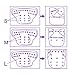 Pocket Cloth Diapers All in One Design Adjustable Size 6 Pack and 6 Built-in Inserts and 1 Wet Bag