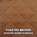 Furhaven Orthopedic Dog Bed for Large Dogs w/ Removable Bolsters & Washable Cover, For Dogs Up to 95 lbs - Quilted Sofa - Toasted Brown, Jumbo/XL