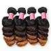 Allove Hair 8A Ombre Brazilian Loose Wave 4 Bundles Virgin Remy Human Hair Weave 1b/4/27 Ombre 3 Tone Color Human Hair Extensions