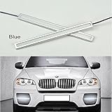 RioRand 2 Pcs 6W 6000K Waterproof Aluminum High Power Xenon Slim LED Light Daytime Running Light SUV Sedan Coupe Vehicle Lamp (Silver Blue)