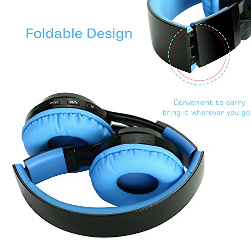 image for Bluetooth Headset, Riwbox AB005 Wireless Headphones 4.0 with Microphon