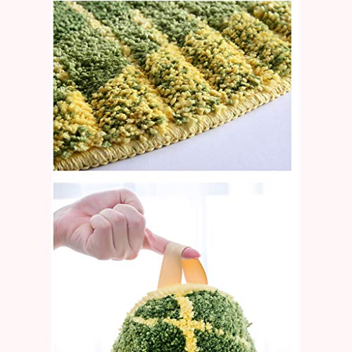 Quaanti Green Leaf Microfiber Entryway Door Carpet Shoes Scraper Floor Door Rug for Restroom Home Entrance Door Carpet Entry Doormat Indoor Carpet Bathroom Mat with Anti-Slip Back (17.7 X 47.2 in)