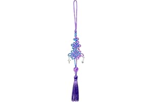 LUXIFUN K pop Gifts for Women Girls, Korea Pop Knot Merch Gifts, Cute Purple Silk Handmade Knot with Soft Tassels for K-pop Music Lover Fans, Christmas Birthday Gift for Friends Sister Daughter