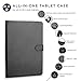 Cooper Backlight Executive Keyboard case Compatible with Sony Xperia Z4 Tablet | 2-in-1 Bluetooth Wireless Backlit Keyboard & Leather Folio Cover | 7 Color LED Keys (Black)
