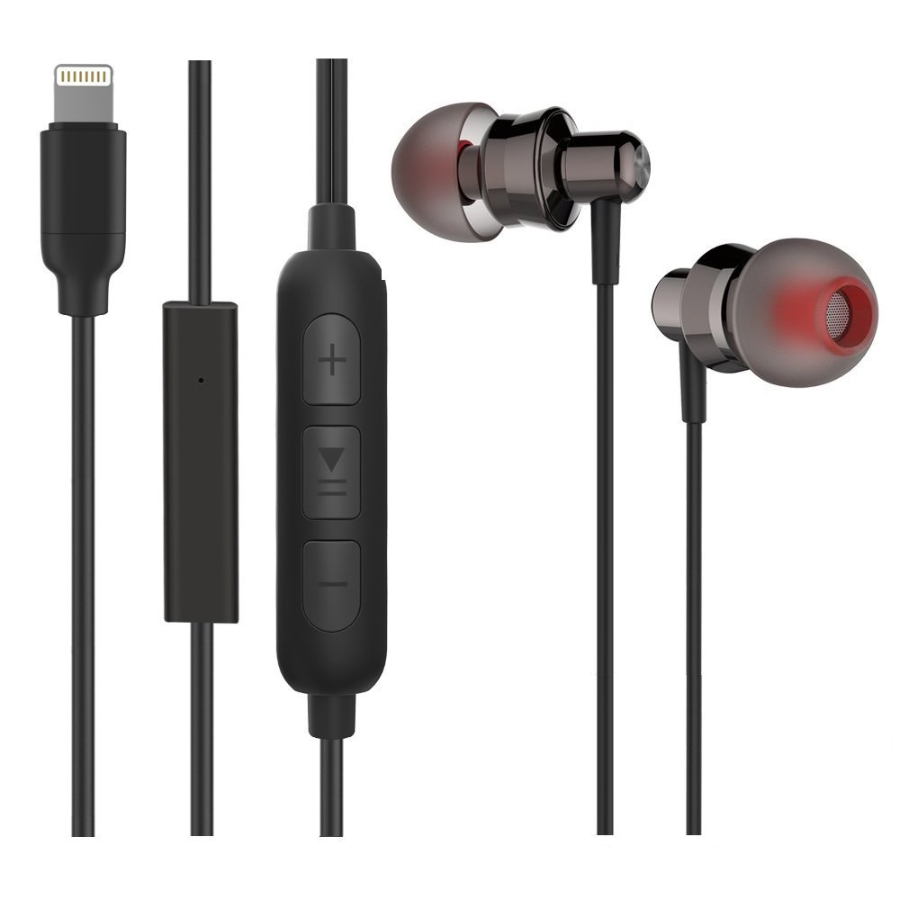 iPhone Earphones Lightning Earbuds New Bee Apple MFI