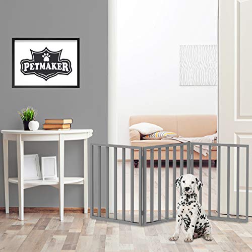 Logan Dog Gate Indoor Pet Barrier, Expandable to 40", Walk Through