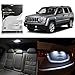 Partsam White Interior LED Package Kit + Tag Lights + Reverse Lights Replacement for Jeep Patriot 2007-2015(8 Pieces)