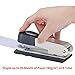 Bonsaii Metal Chrome Stapler, Handheld, Desktop, 20 Sheets Capacity, White/Black (G8701)