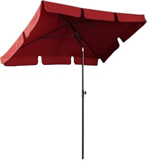 Sunnydaze 7 5 Foot Outdoor Patio Umbrella With Tilt Crank Aluminum Burnt Orange Amazon Ca Patio Lawn Garden