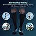 Compression Socks for Women Men, Sable 1 Pair Stockings 20-30 mmHg High Sleeves Calf Athletic Fit for Nurses, Running, Hiking, Medical, Pregnancy, Travel, Exercise & Recovery, L/XL 8-14