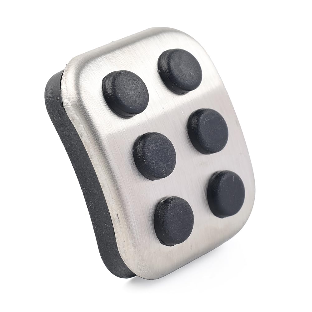 FSFY Car Parking Brake Pedal Pad Cover, Stainless Steel Emergency Brake ...