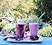 RAINIER Smoothie Drinking Straws | Extra Wide Reusable Stainless Steel Metal | Jumbo Size for Thick, Chunky, Frozen Drinks & Boba Tea | Set of 4 with Comfort Tips, Cleaning Brush (Angled, 3/8Wx9.5L)