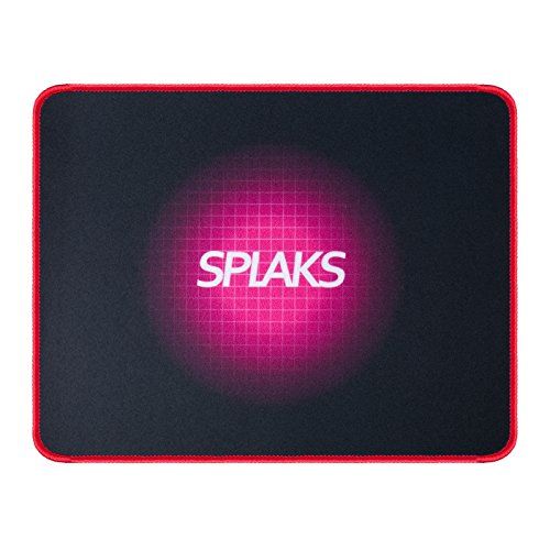 Mouse Pad, Splaks Gaming Mouse Pad Mouse Mat with Silk Texture and Stutched Edges 10.14" x 8.19" x 0.12"-Black
