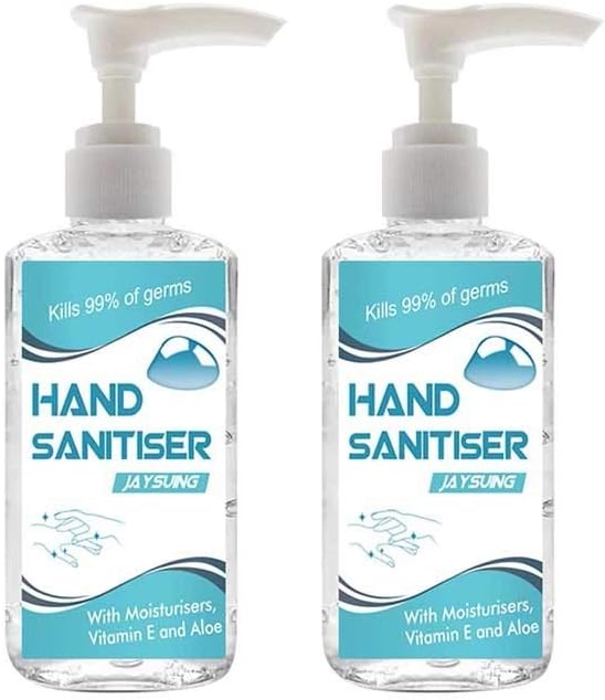 LILICAT Advanced Instant Hand Sąnitizer, Antibąctériąl Gel, Rinse-Free Hand Wash Liquid, Portable Disinféctánt Moisturizing Sánitizér Large Capacity 60ML/120ML (White 2, 120ML)
