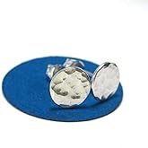 Hammered Disc Stud Earrings in Sterling Silver Hammered Silver Jewelry