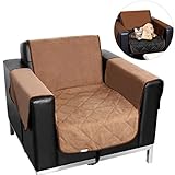 UEETEK One-Seat Sofa Slipcover Waterproof Pets Dog Cat Sofa Chair Cover Furniture Protector (Khaki)