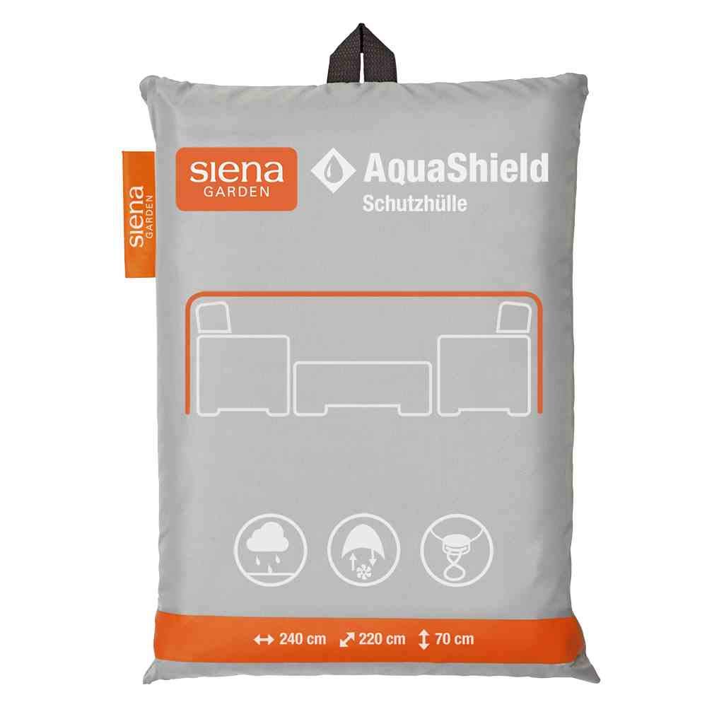 Siena Garden AquaShield Lounge Protection Cover with Active Air System 240 x 220 x 70 cm Silver-Grey — image 1